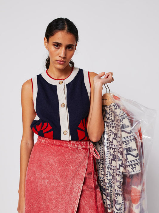 Skirt Wrapped Cott 225ad045 Red