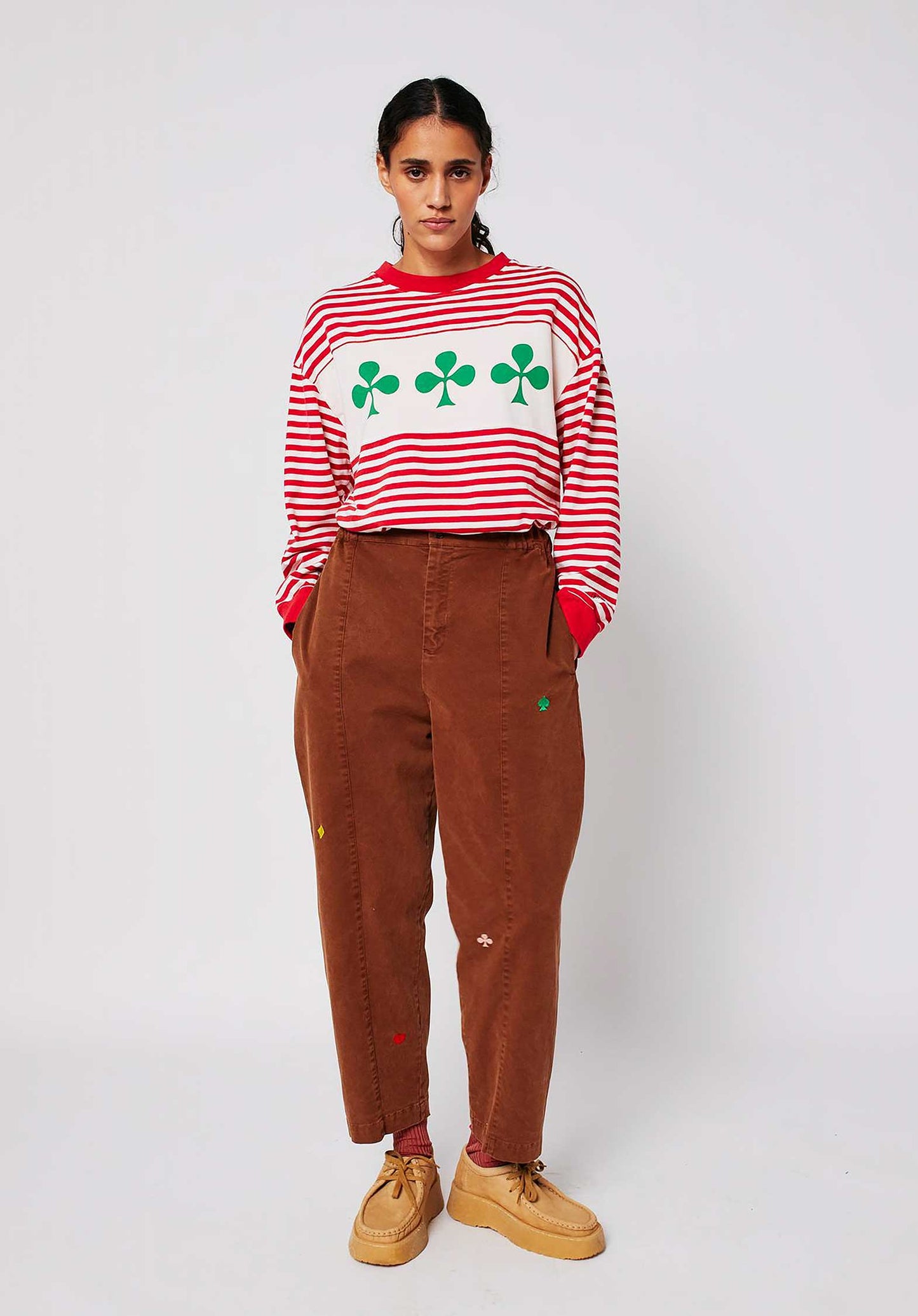 Tshirt Shamrock Kn 225ad013 Red