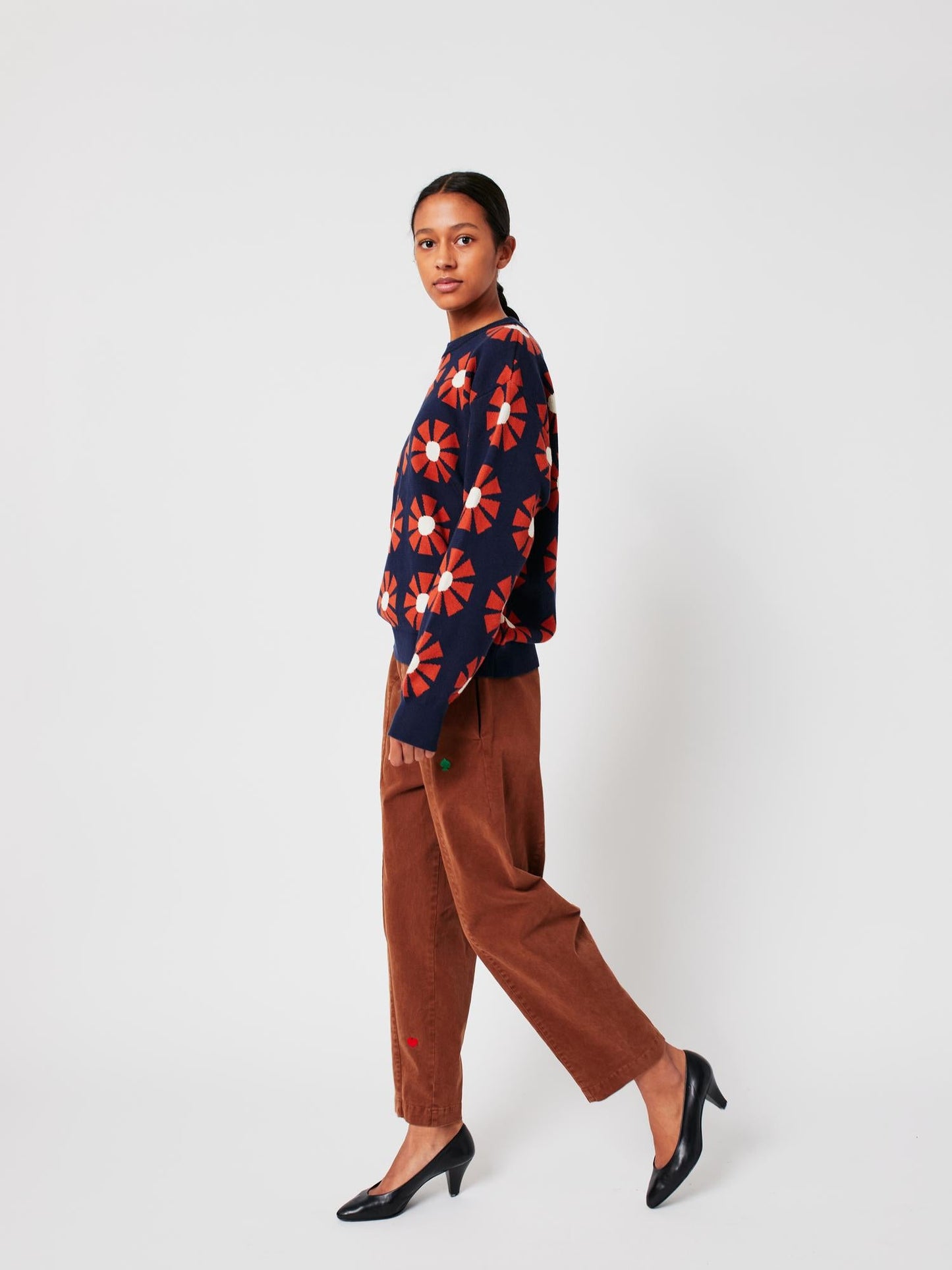 Pullover Flower Ja 225ad066 Navy-Blue