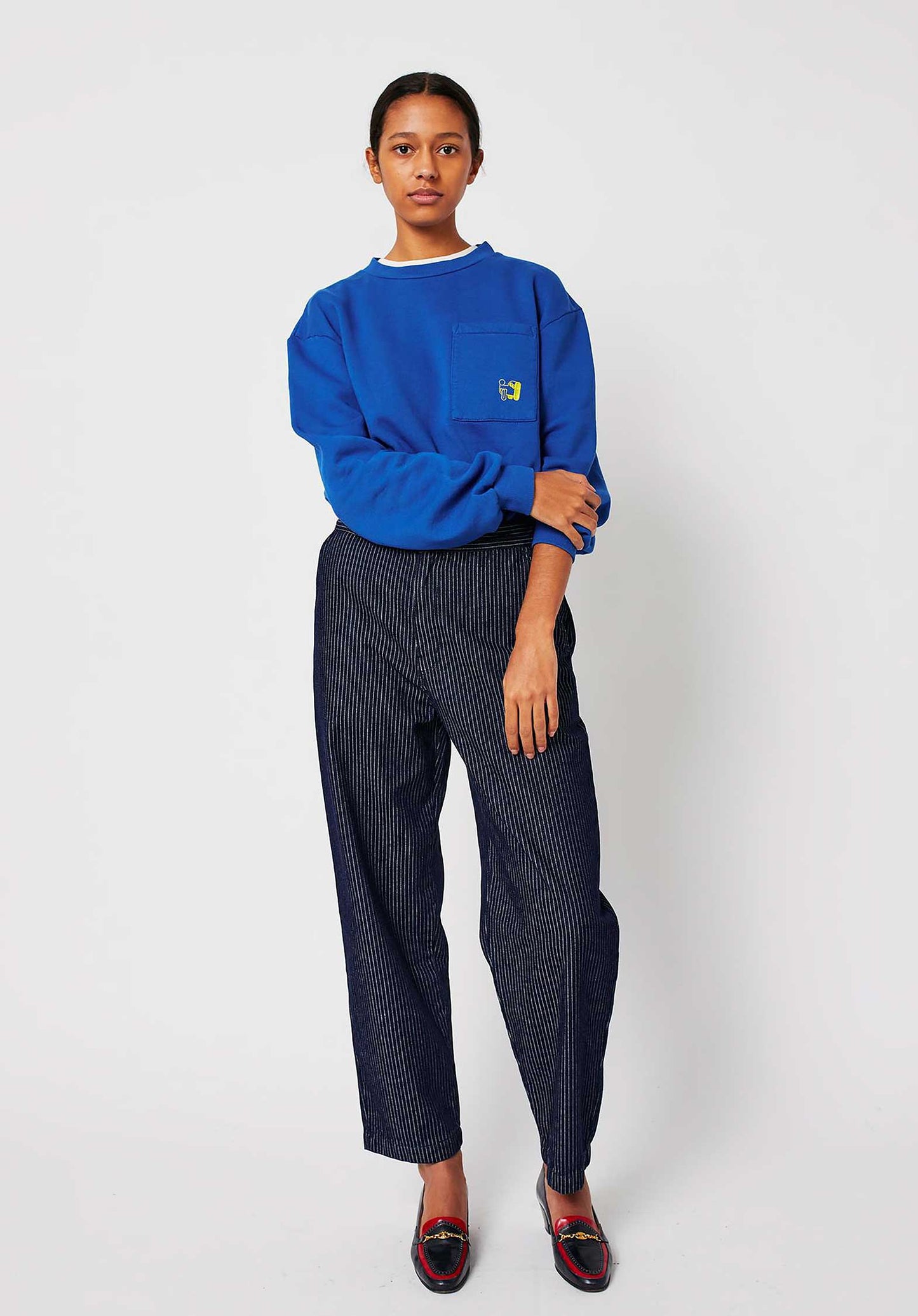 Pants Relaxed Fit 225ad034 Navy-Blue