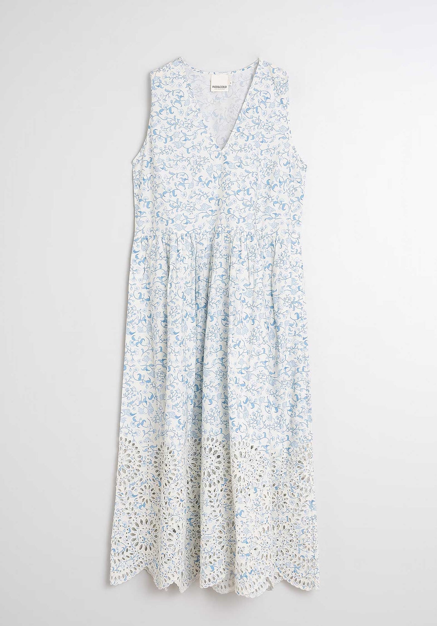 Embroidered Poplin D Mc195 Azul