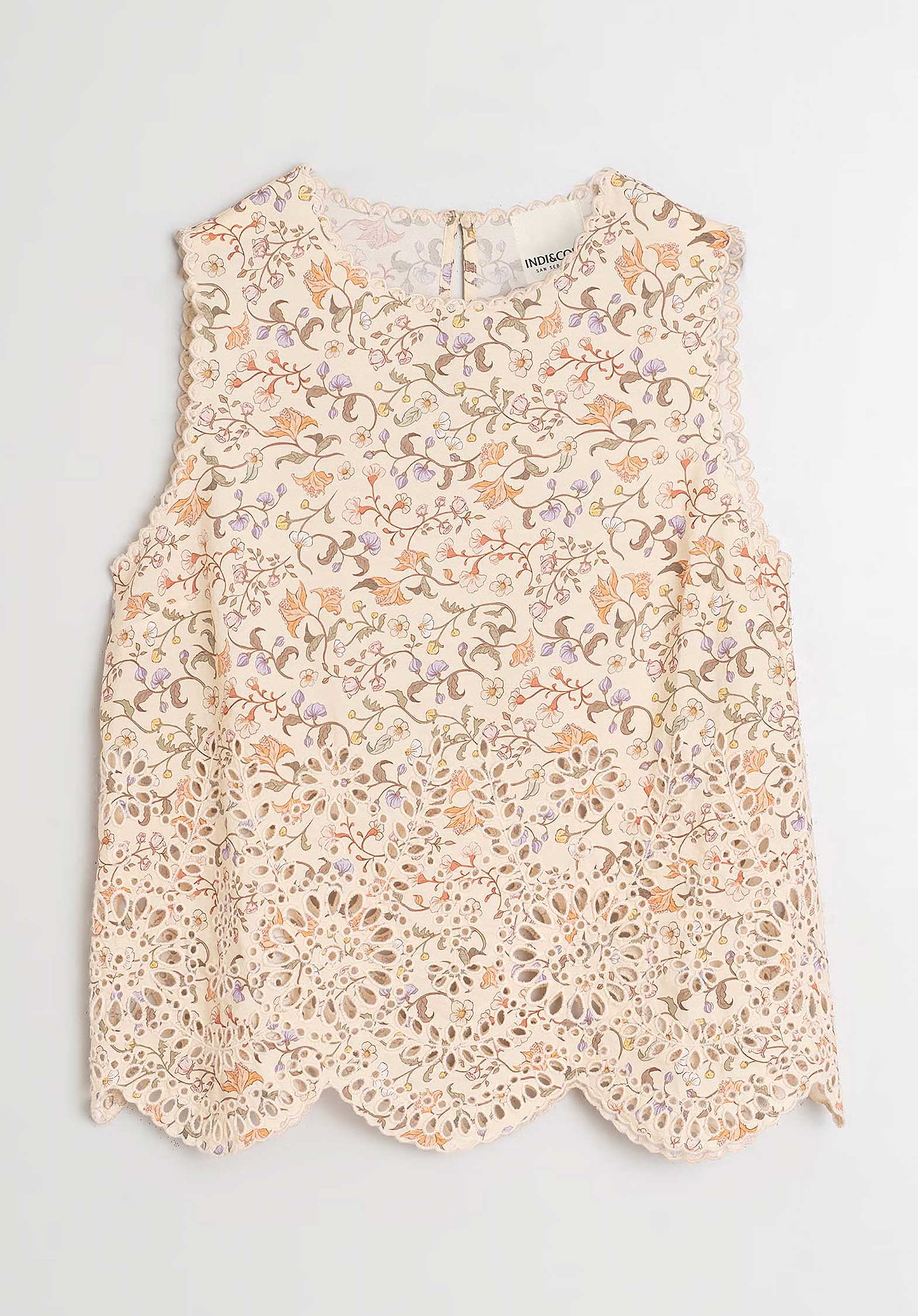 Embroidered Poplin T Mc196 Crudo