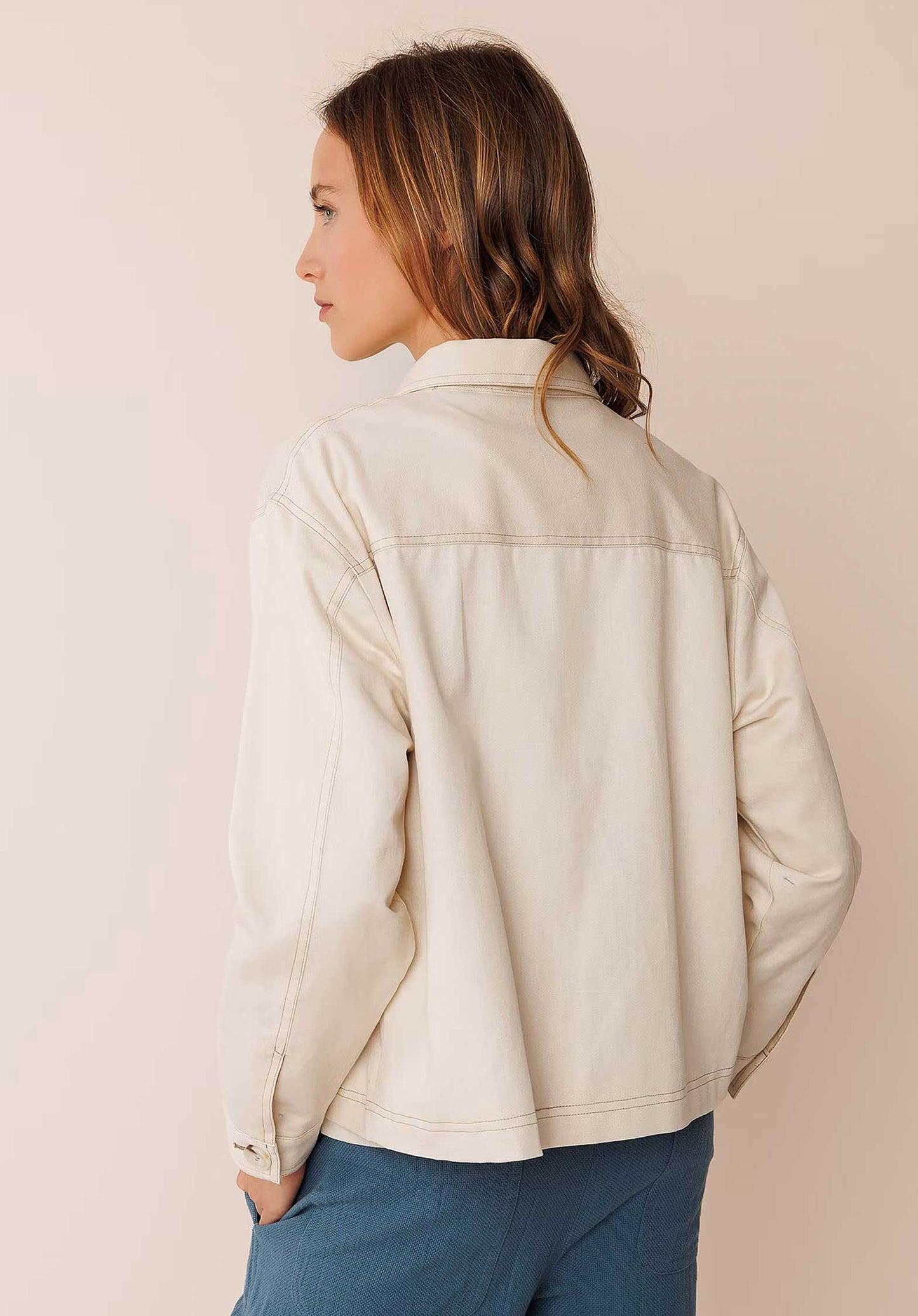 Structured Twill Jac Nj295 Crudo