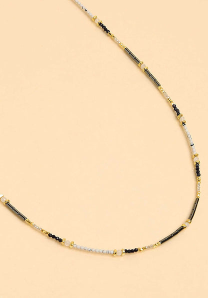 Necklace Caen5 Noir