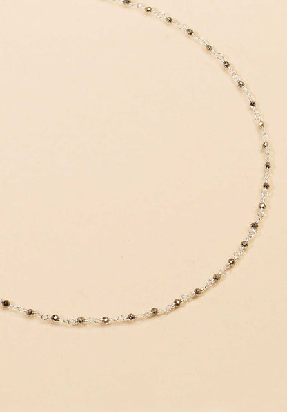 Necklace Ciaa Argent-Pyrite