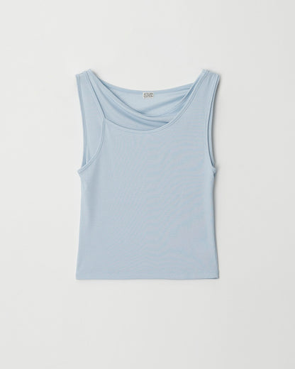 Atelier Edition | Layered Blouse in Light-Blue AEROCool