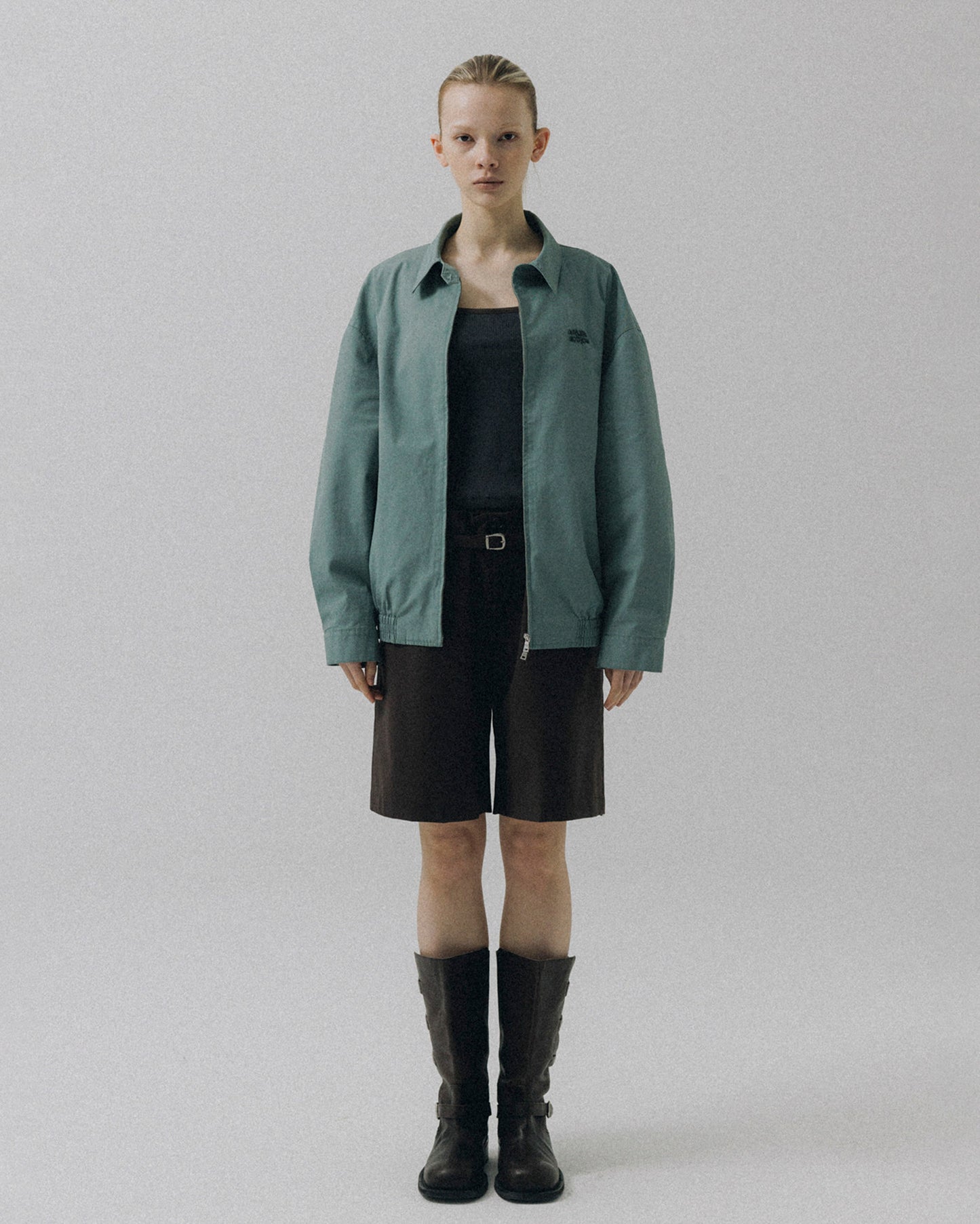 ATELIER EDITION | Wide-Leg Bermuda Shorts - Brown Wool Blend