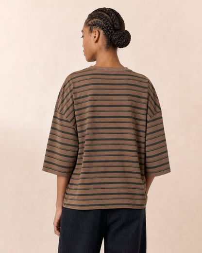 Leon & Harper | Tano Cotton T-Shirt - Stretch Jersey Grey