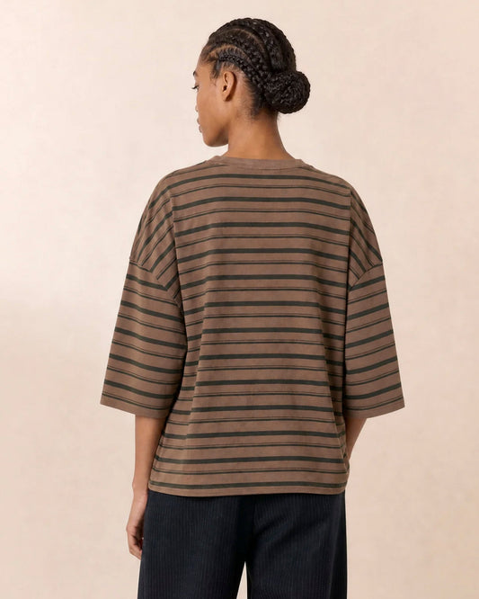Leon & Harper | Tano Cotton T-Shirt - Stretch Jersey Grey