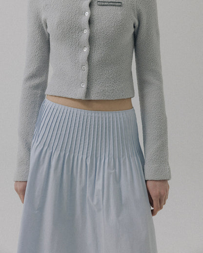 Atelier Edition | Stitch Co Asymmetric Midi Skirt - Light Blue
