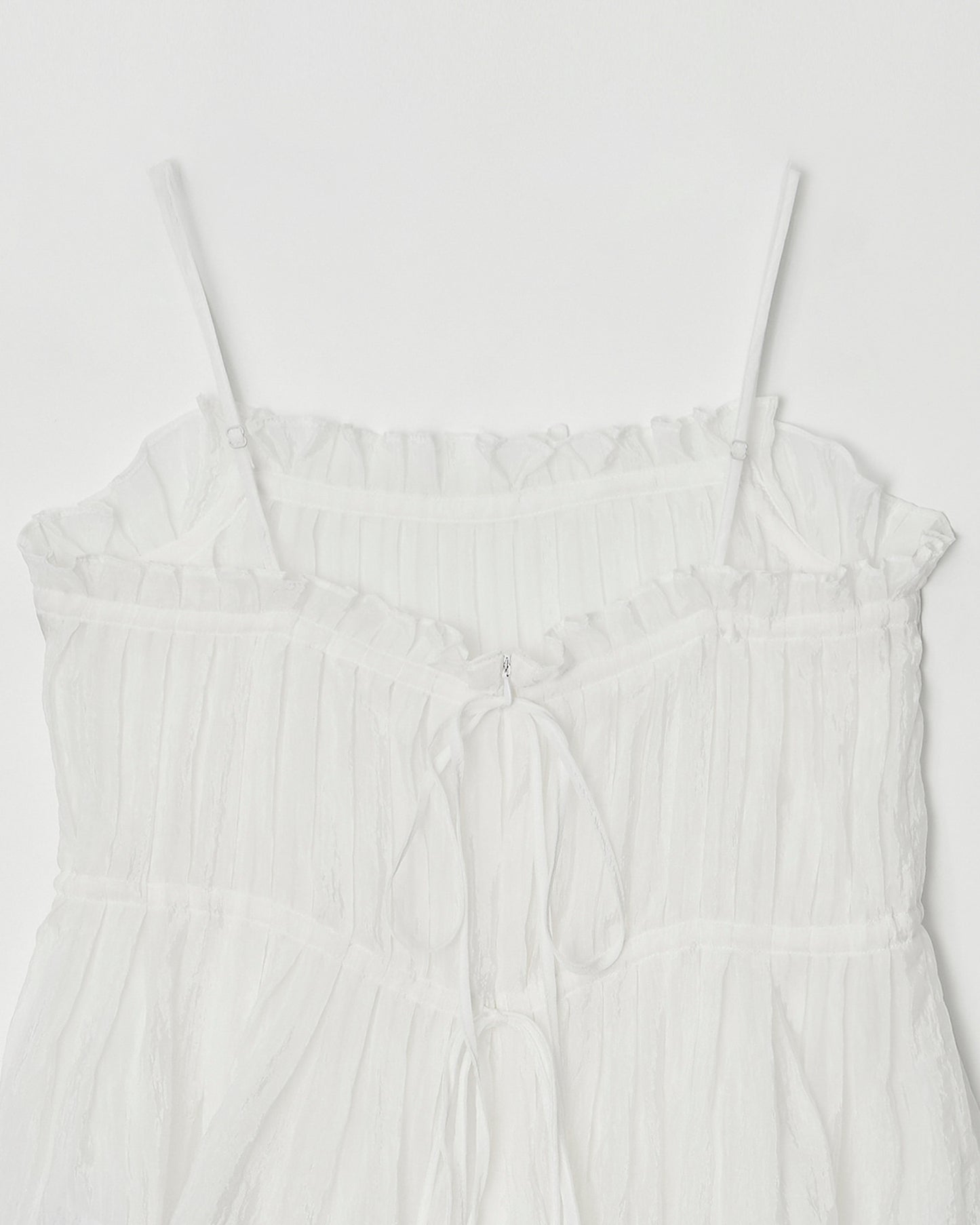 Atelier Edition | Shirring Blouse in White - Sculpted Volume