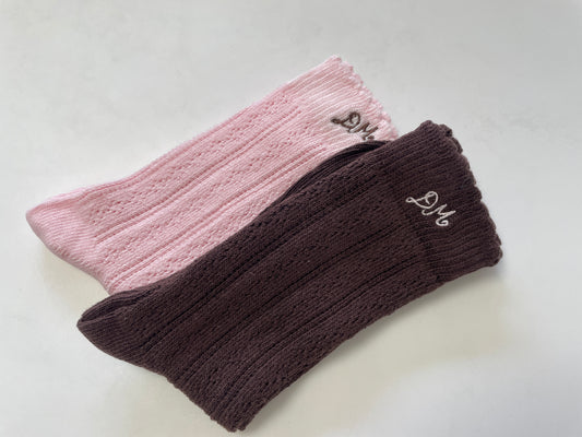 Socks 2 Pack Socks Choc-&-Purple