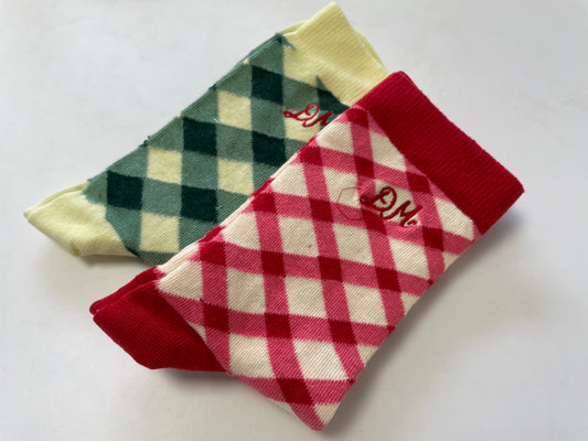Socks 2 Pack Socks Gingham