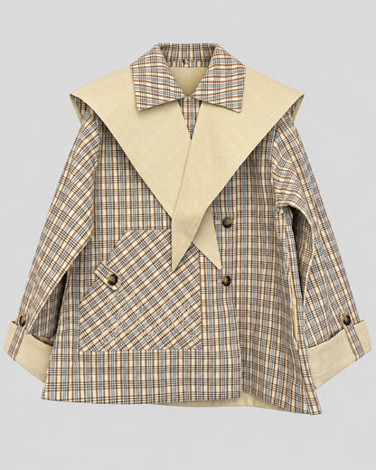 666 JERRY RE CROP TRENCH-GINGER CHECK_1 copy.JPG