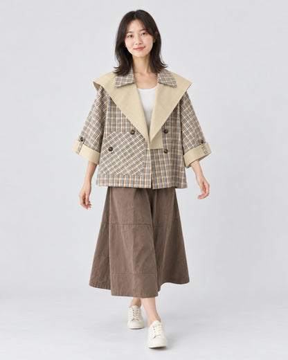 666 JERRY RE CROP TRENCH-GINGER CHECK_4 copy.JPG