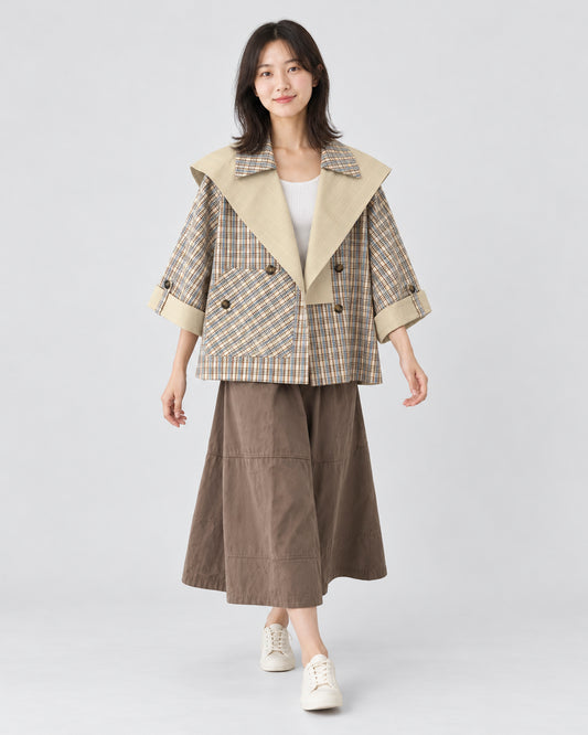 666 JERRY RE CROP TRENCH-GINGER CHECK_4 copy.JPG