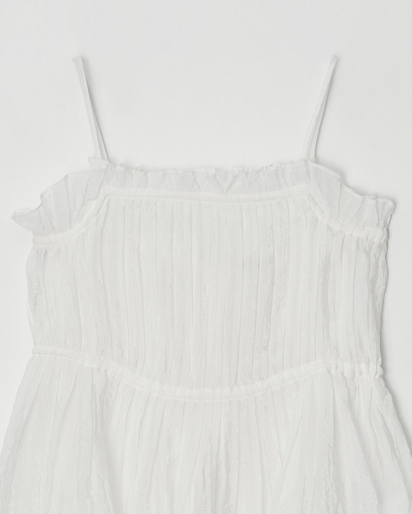 Atelier Edition | Shirring Blouse in White - Sculpted Volume