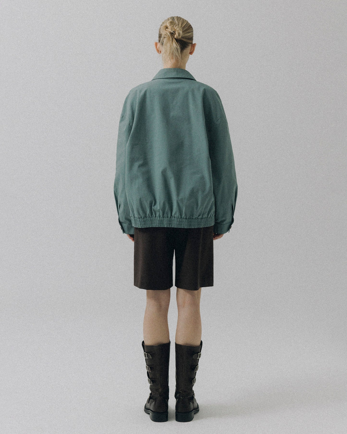 ATELIER EDITION | Wide-Leg Bermuda Shorts - Brown Wool Blend