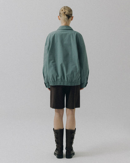 ATELIER EDITION | Wide-Leg Bermuda Shorts - Brown Wool Blend