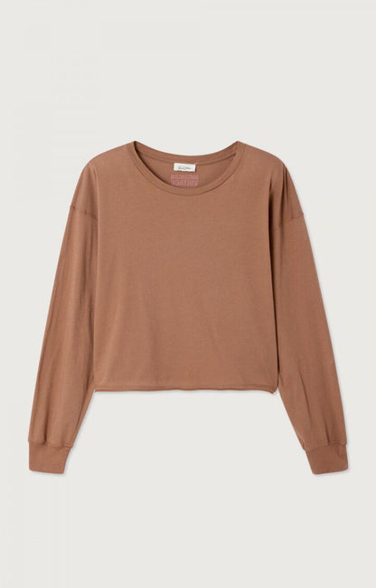 American Vintage | Chocolate Relaxed Cotton Sweatshirt