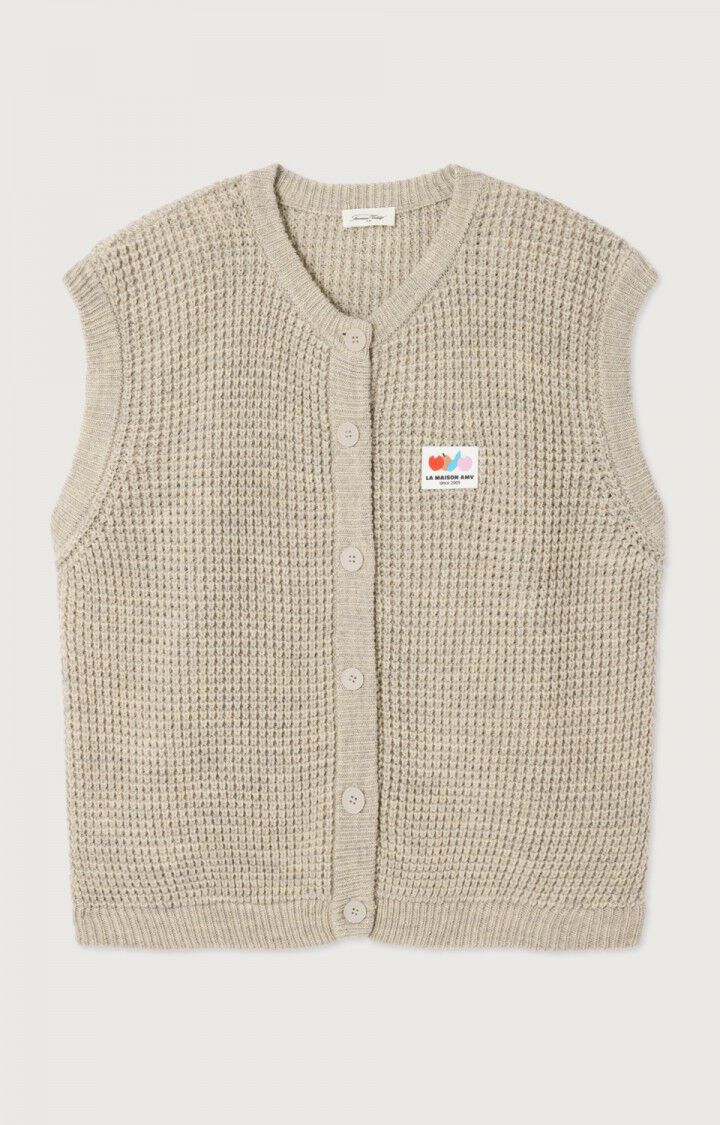 American Vintage | Crashway Knit Vest - Round Neck Button Front