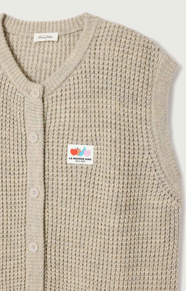 American Vintage | Crashway Knit Vest - Round Neck Button Front