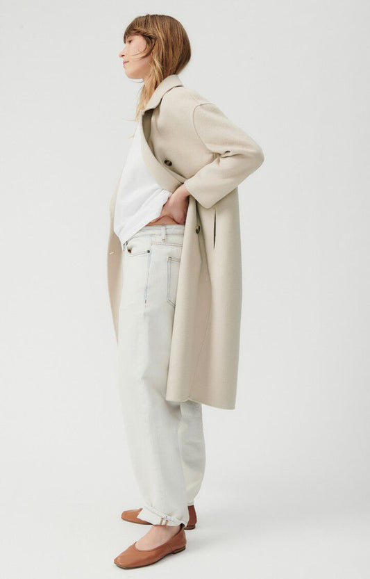 American Vintage | Dadoulove Double-Breasted Coat - Greige