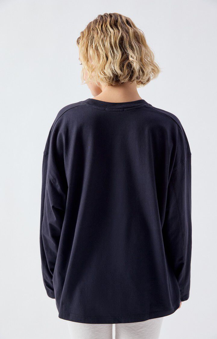 American Vintage | Brushed Cotton Sweatshirt - Loose Fit Black
