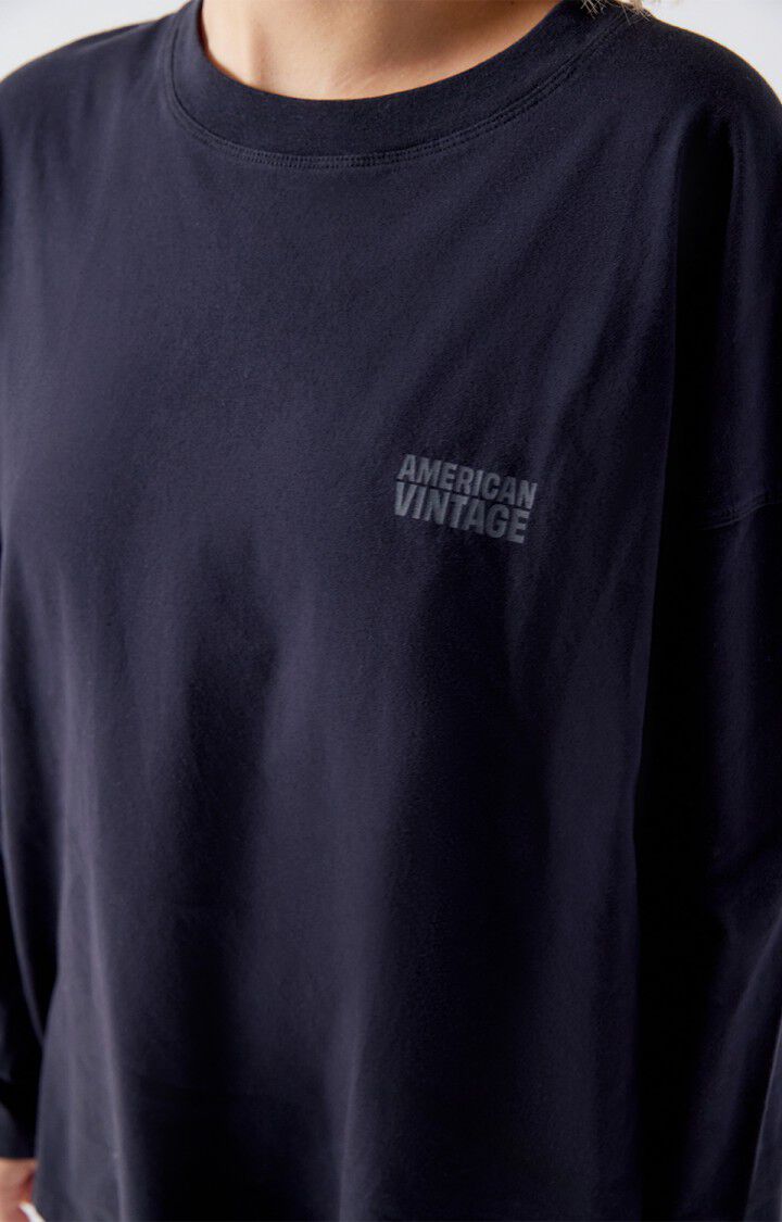 American Vintage | Brushed Cotton Sweatshirt - Loose Fit Black