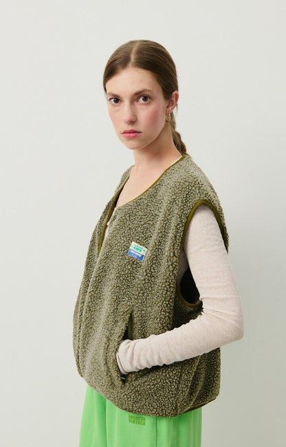 American Vintage | Hoktown Sleeveless Shearling Jacket - Loose Fit