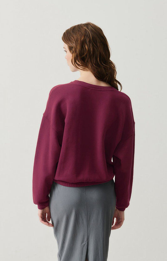 Sweatshirt Izu03a Bordeaux-Vintage