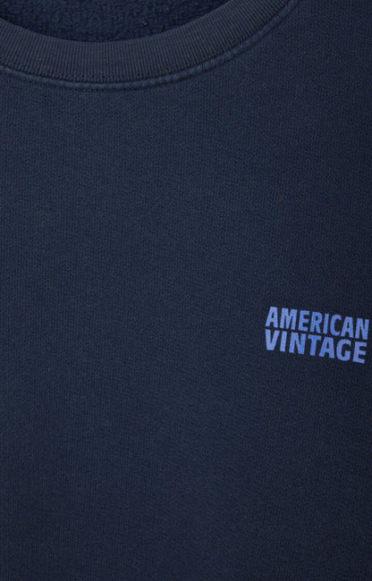 Sweatshirt Izu03a Marine-Vintage