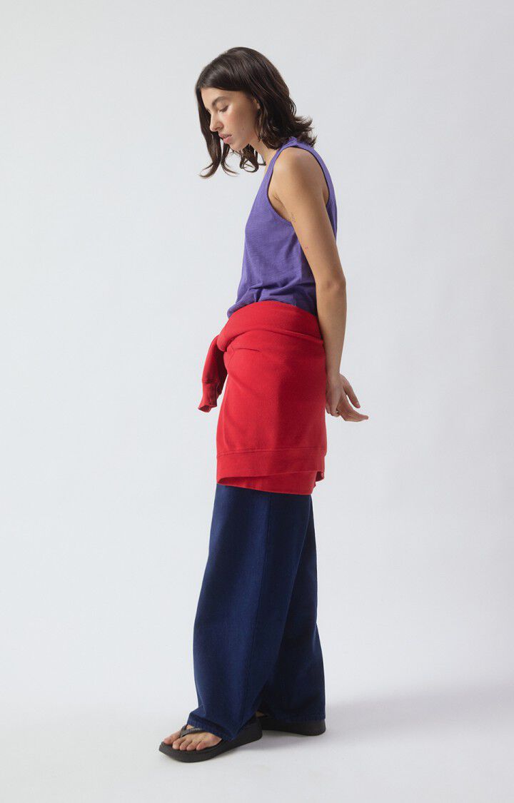 American Vintage | U-Neck Straight Tank Top - Dusty Blue