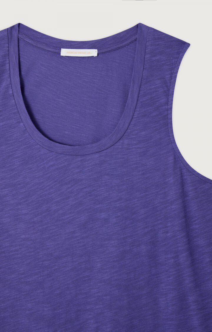 American Vintage | U-Neck Straight Tank Top - Dusty Blue