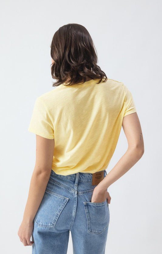 Women T-Shirt 100 Percent Cotton Poplin - Mint Leaf Vanille-Vinta