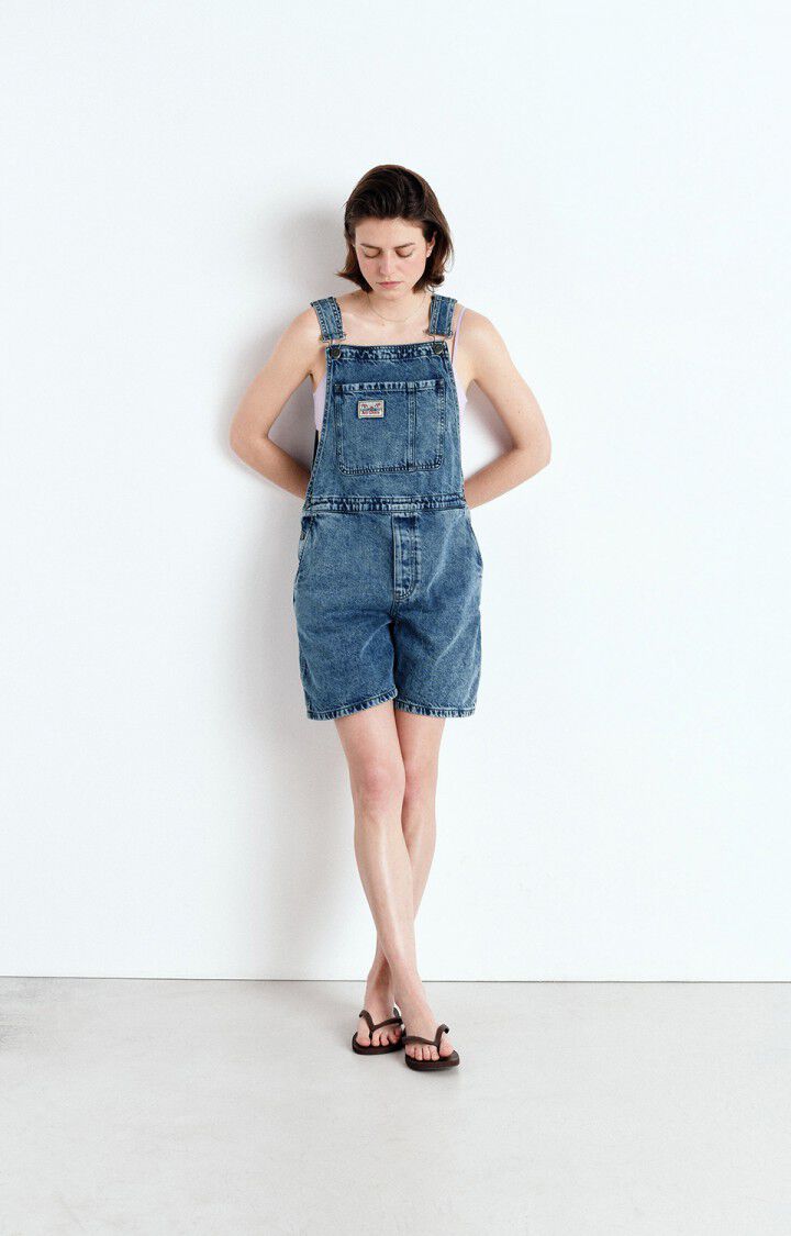 American Vintage | Denim Jumpsuit in Grey Stone