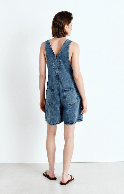 American Vintage | Denim Jumpsuit in Grey Stone