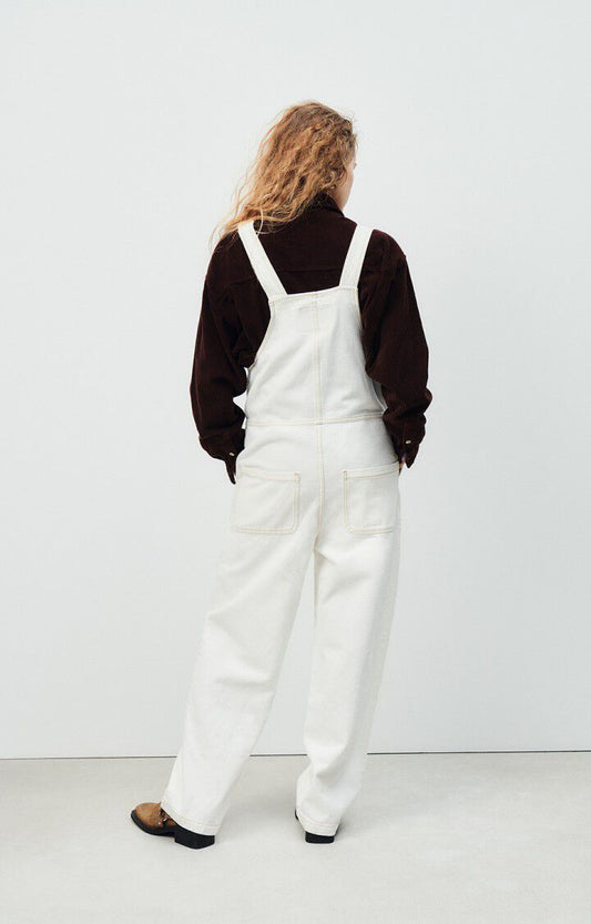 American Vintage | Oversized Denim Jumpsuit - Off-White