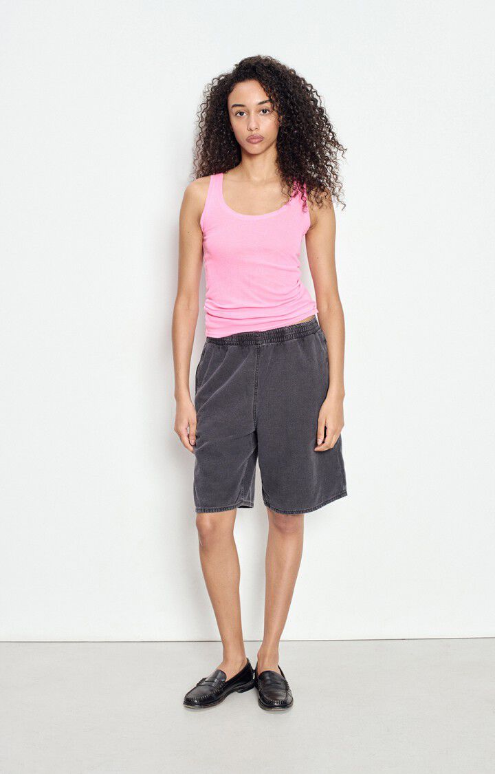 American Vintage | Tailored Cotton Tank - Fluorescent Pink