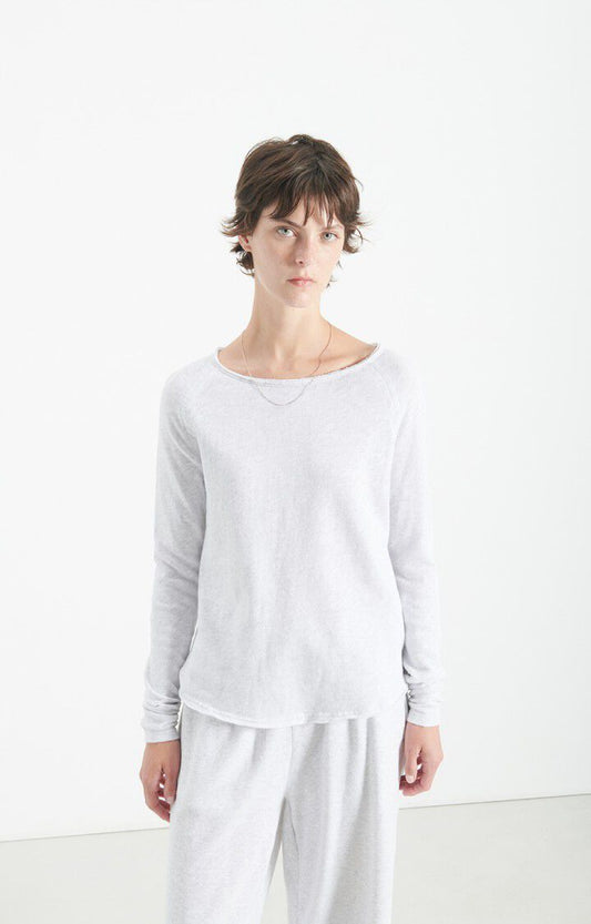 American Vintage | Boat Neck Long Sleeve T-Shirt - Soft Cotton