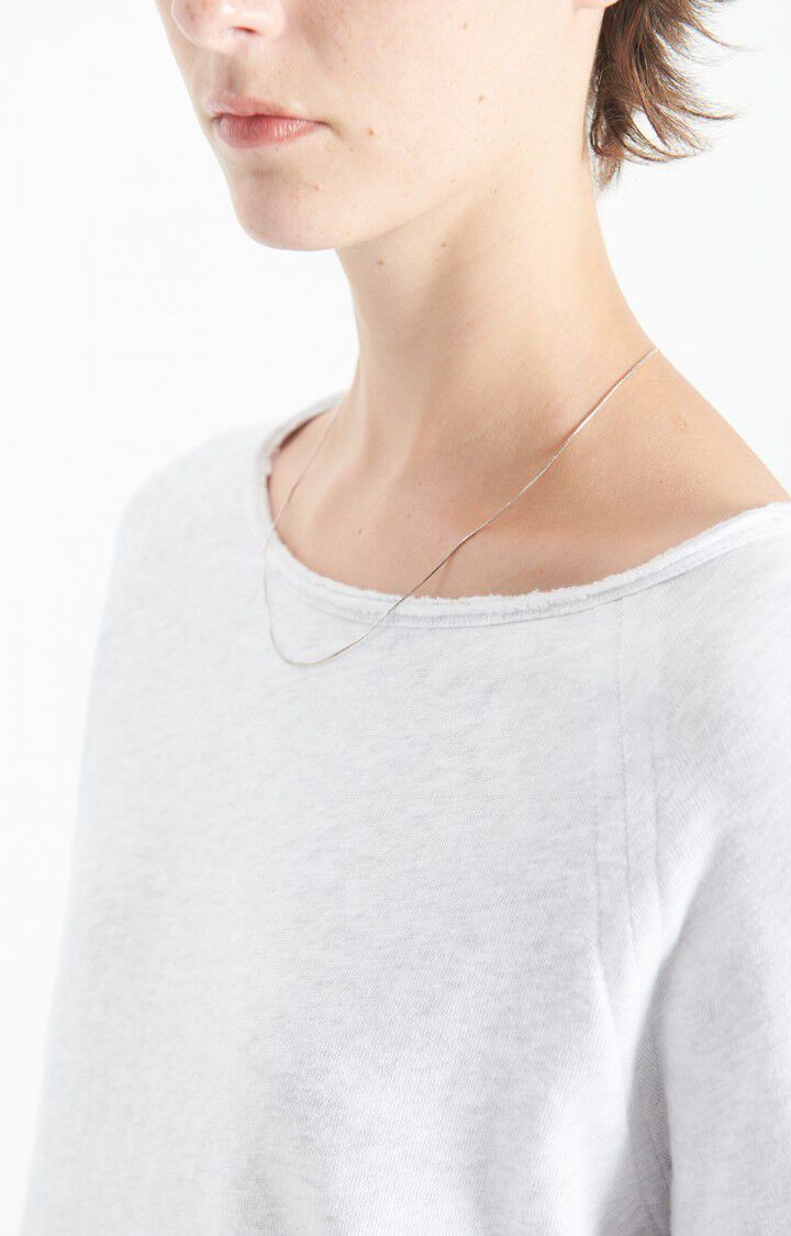 American Vintage | Boat Neck Long Sleeve T-Shirt - Soft Cotton Arctique-Chi