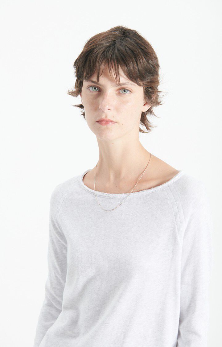 American Vintage | Boat Neck Long Sleeve T-Shirt - Soft Cotton Arctique-Chi