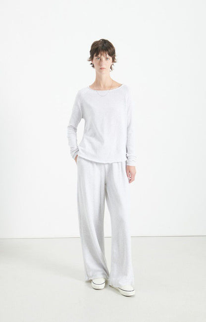 American Vintage | Boat Neck Long Sleeve T-Shirt - Soft Cotton Arctique-Chi
