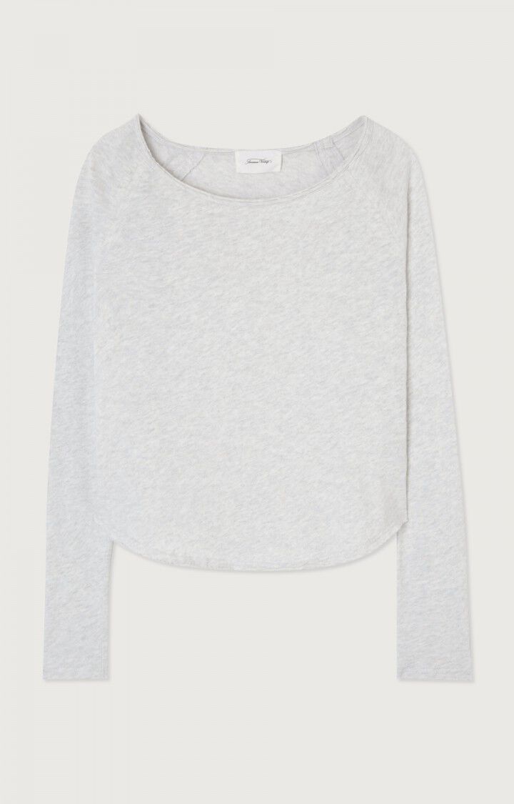 American Vintage | Boat Neck Long Sleeve T-Shirt - Soft Cotton Arctique-Chi