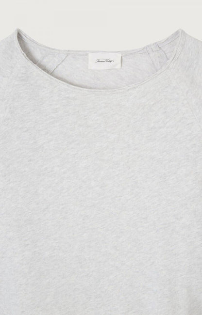 American Vintage | Boat Neck Long Sleeve T-Shirt - Soft Cotton Arctique-Chi