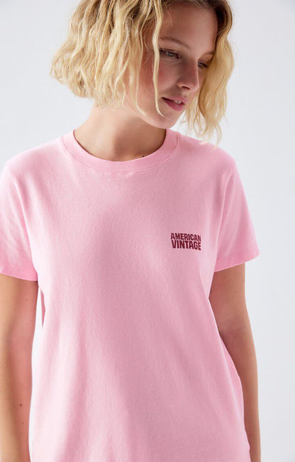 American Vintage | Yko02c Bonbon Cotton T-Shirt - Sporty Essential