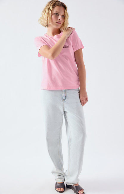 American Vintage | Yko02c Bonbon Cotton T-Shirt - Sporty Essential