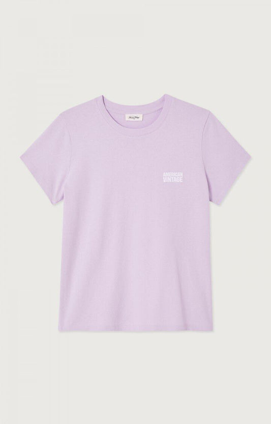 American Vintage | Ykobow Cotton Jersey Tee - Lilac Lilas