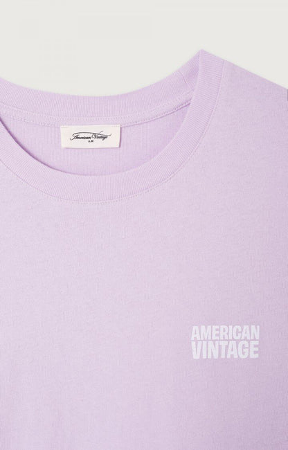 American Vintage | Ykobow Cotton Jersey Tee - Lilac Lilas