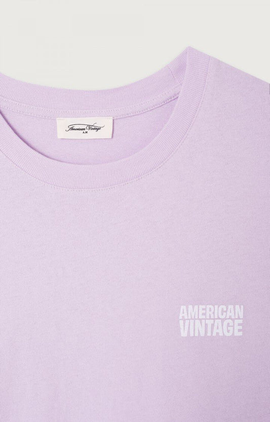 American Vintage | Ykobow Cotton Jersey Tee - Lilac Lilas
